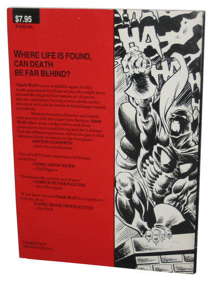 The Dark Wolf Collection (1988) Eternity Paperback Book