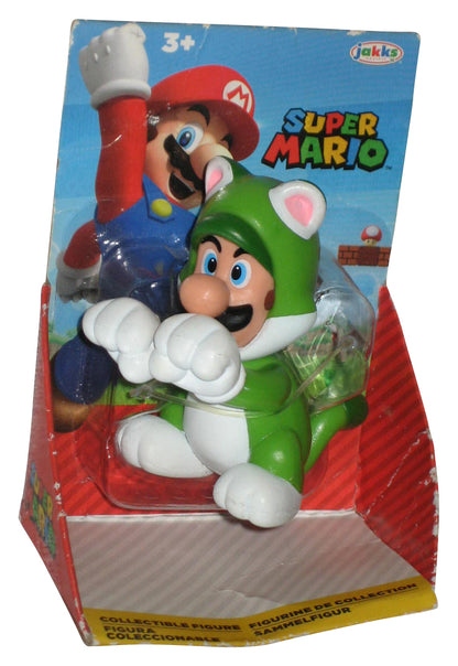 Nintendo Super Mario Bros. (2022) Jakks Pacific Green Cat Luigi Mini Figure