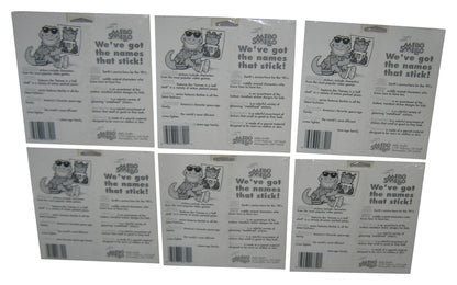 The Flintstones Mello Smello (1991) Really Big Sticker Vintage Lot Set #1-6