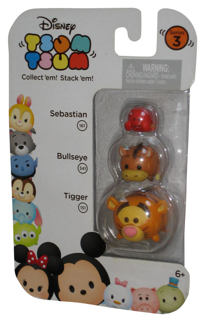 Disney Tsum Tsum Sebastian Bullseye & Tigger Mini Toy Figure Series 3 Pack