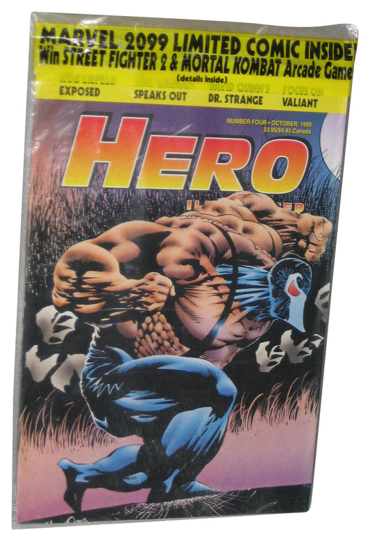 Hero Illustrated October 1993 Vol. 1 No. 4 Paperback Book w/ Marvel 2099 Limited Comic & Card