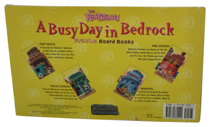 The Flintstones A Busy Day In Bedrock (1994) Turner Puzzle Board Book Pack