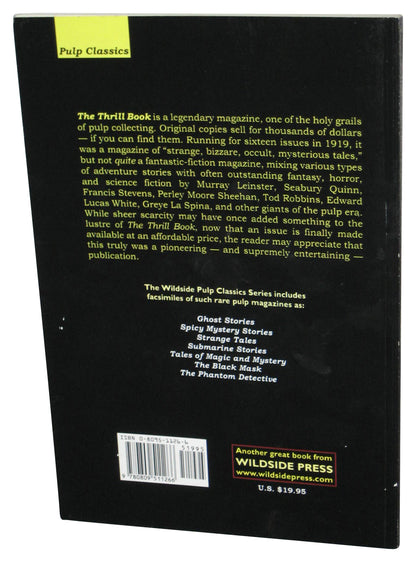The Thrill Book Semi-Monthly Sept. 1 1919 (2004) Reproduction Paperback Book