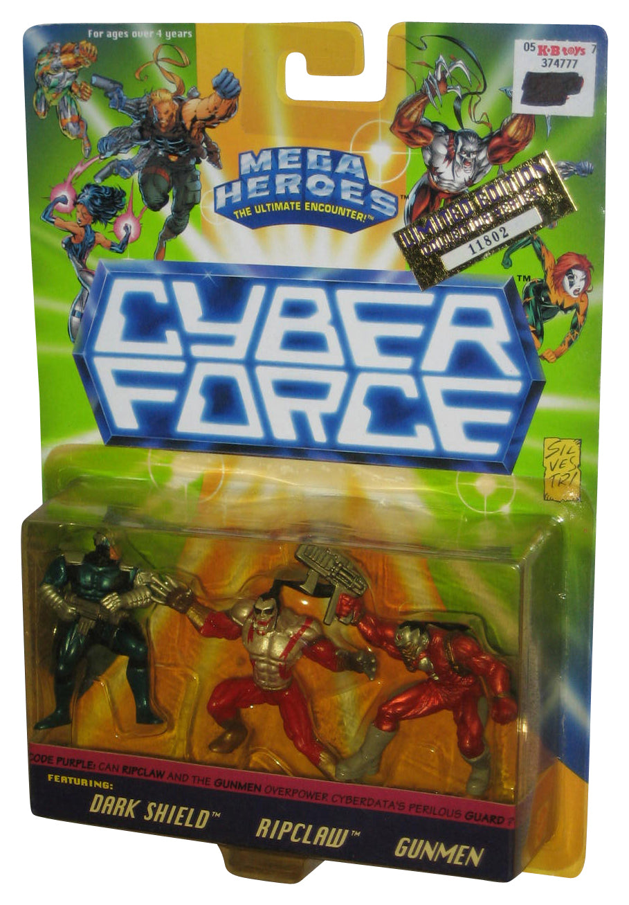 Cyber Force Limited Edition Dark Shield Ripclaw & Gunmen Mattel Figure Set 3-Pack
