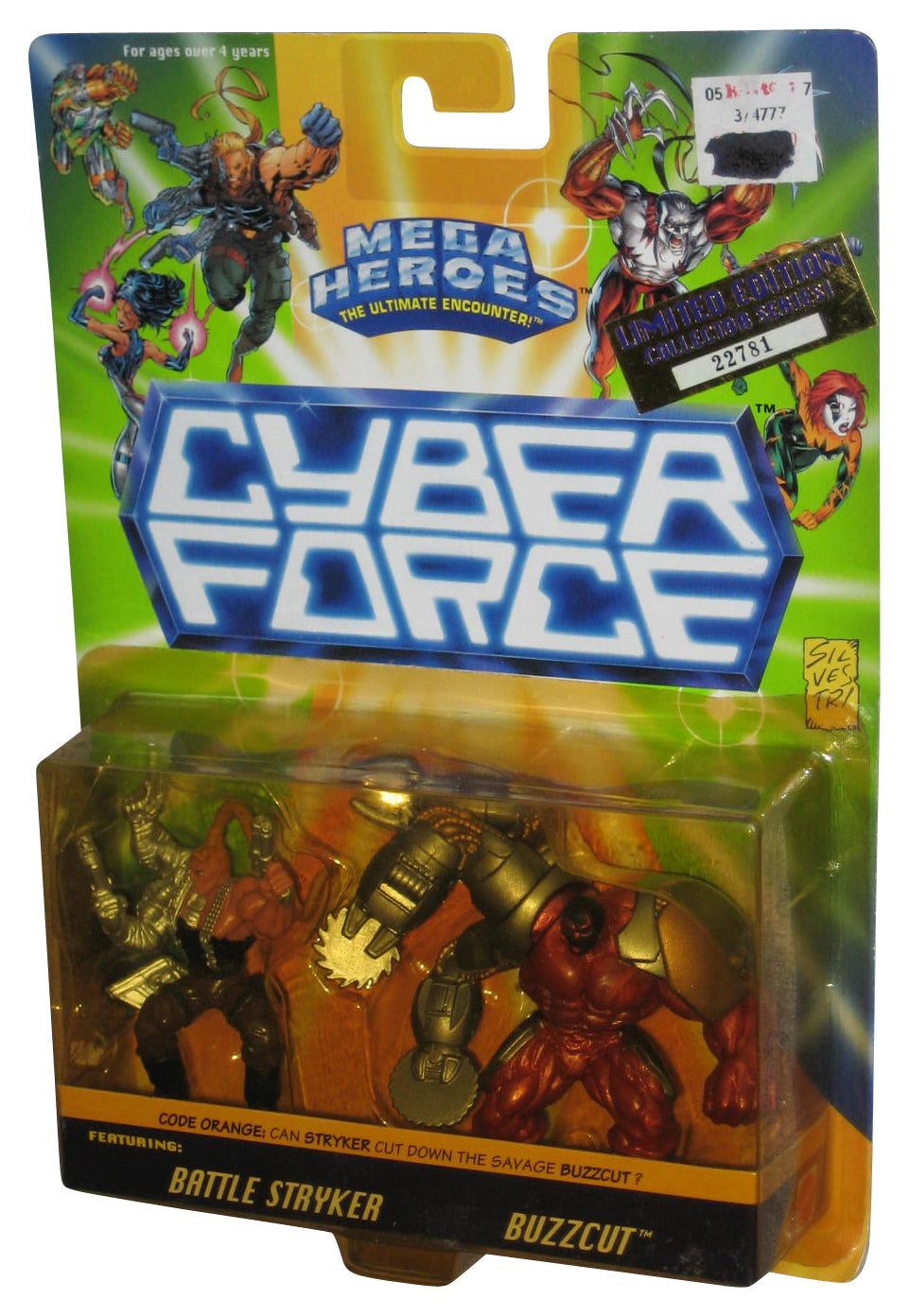Cyber Force Limited Edition Battle Stryker & Buzzcut Mattel Figure Set 2-Pack