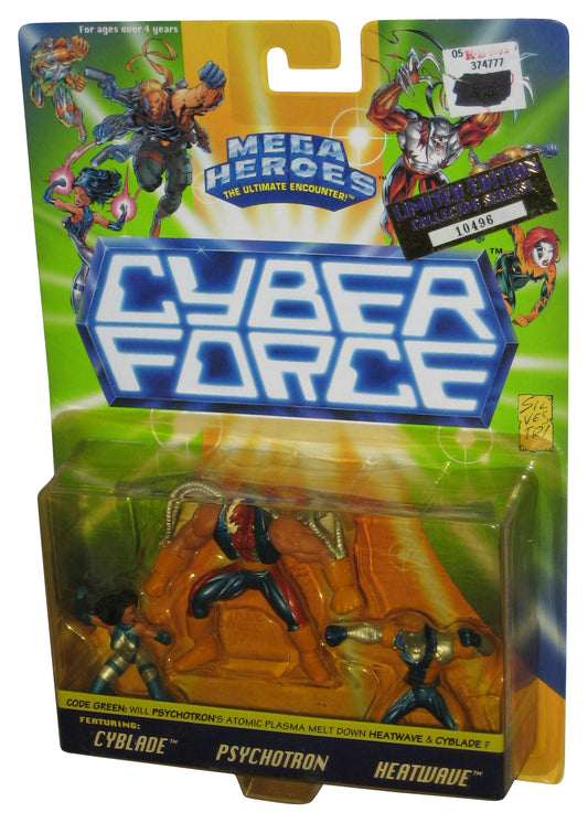 Cyber Force Limited Edition Cyblade Psychotron & Heatwave Mattel Figure Set 3-Pack