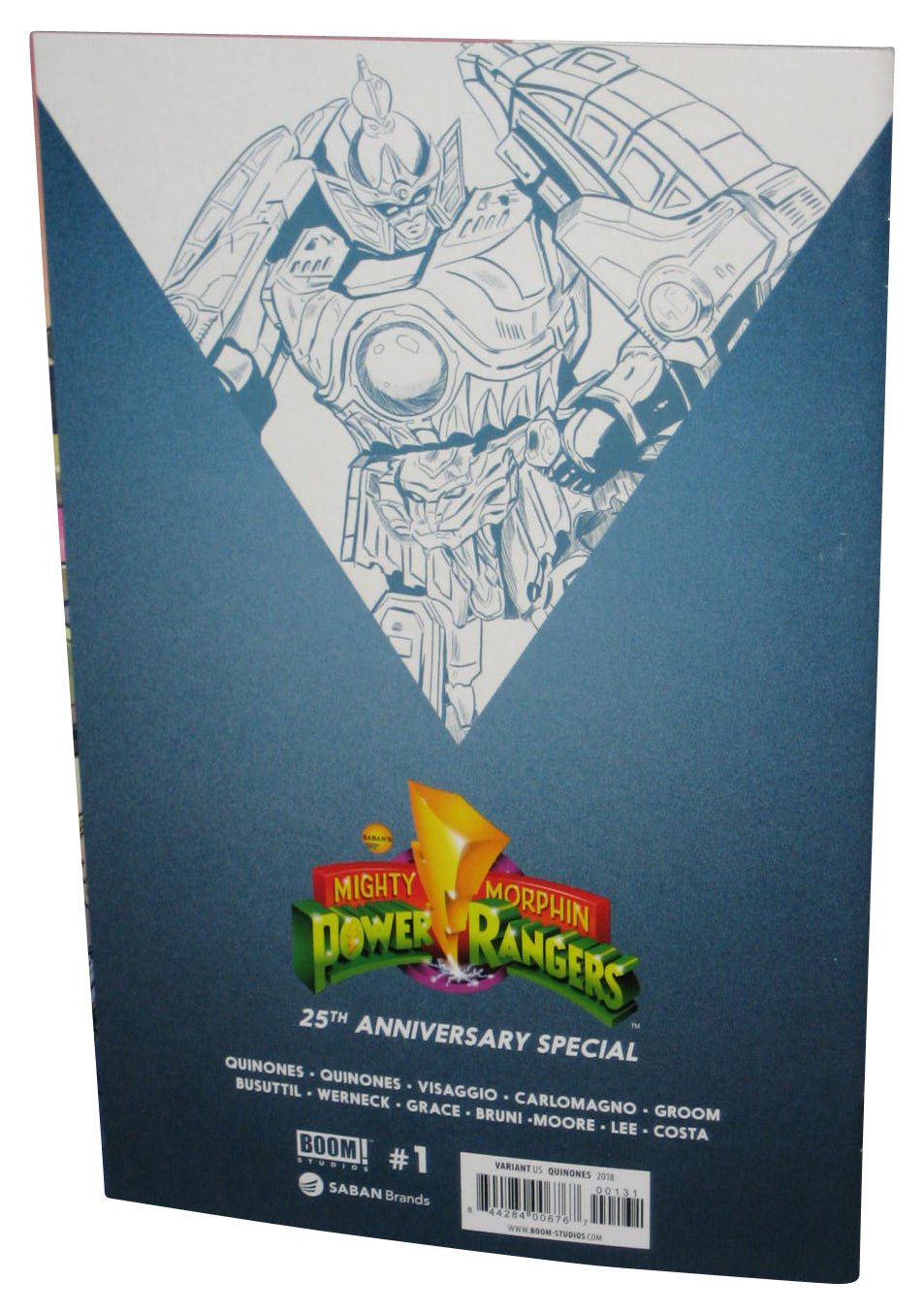 Mighty Morphin Power Rangers 25th Quinones Variant Cover Boom Comic Book #1