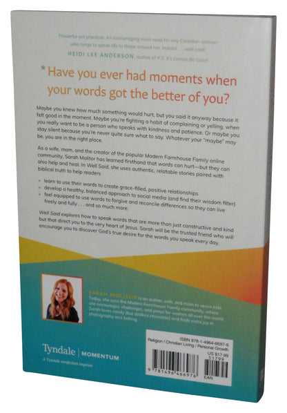 Well Said Choosing Words That Speak Life (2023) Paperback Book - (Give Grace, and Strengthen Your Faith and Family)