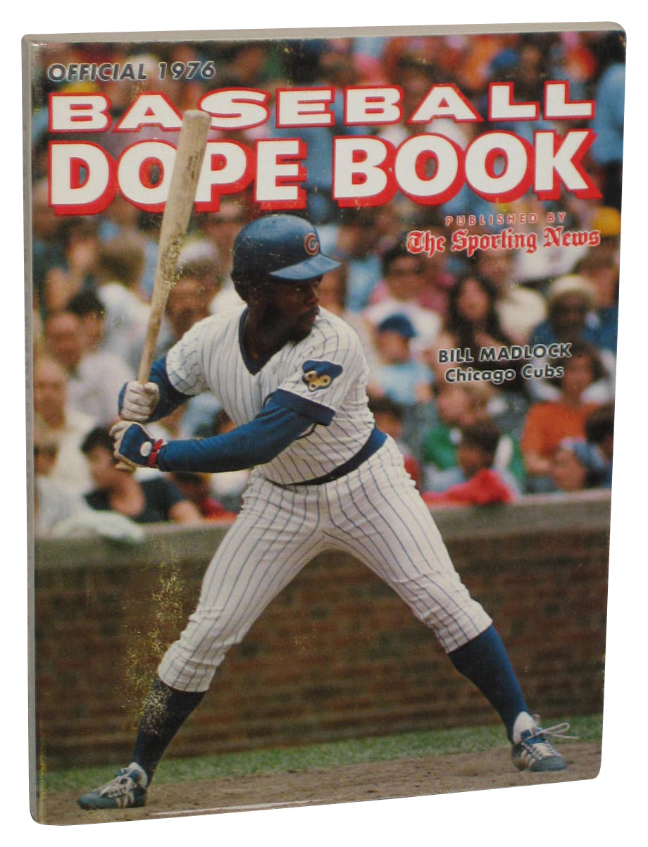 The Sporting News Bill Madlock Chicago Cubs Official 1976 Baseball Dope Paperback Book