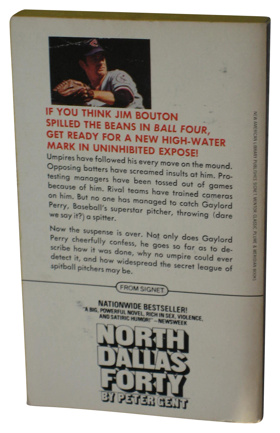 Me & The Spitter Signet Baseball Paperback Book - (Gaylord Perry)