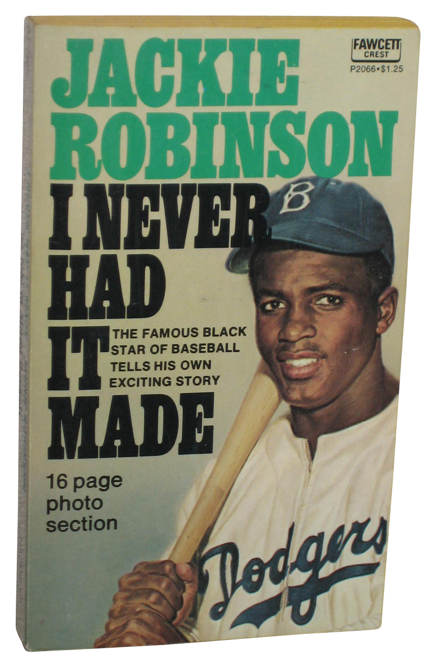 Jackie Robinson I Never Had It Made (1974) Fawcett Crest Paperback Book