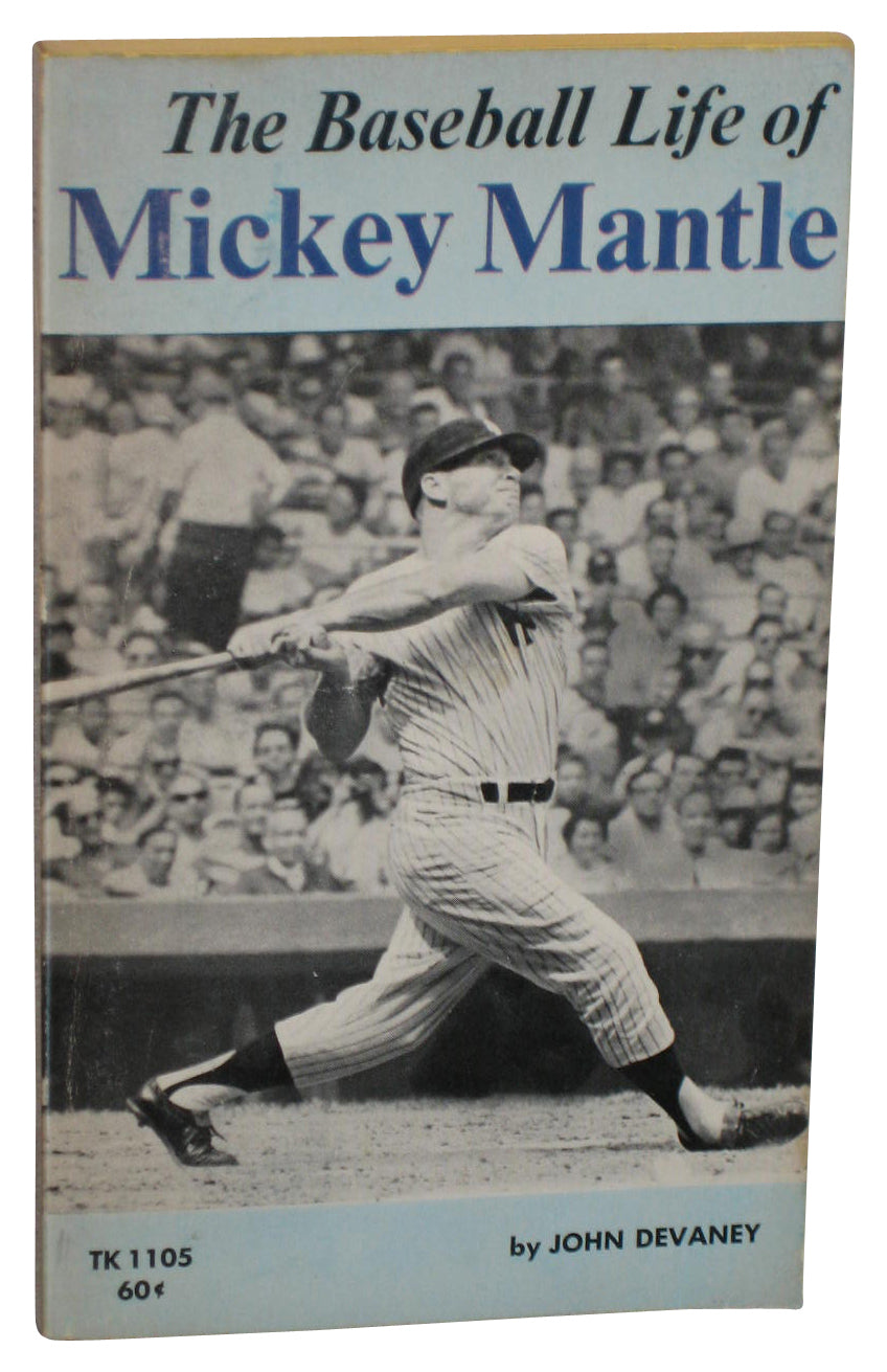 The Baseball Life of Mickey Mantle (1969) Baseball Paperback Book - (John Devaney)
