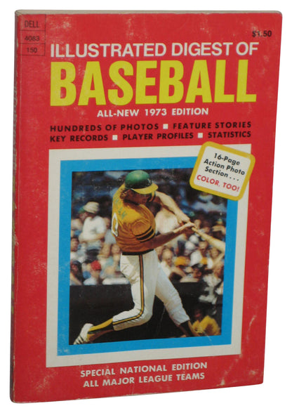 Illustrated Digest of Baseball (1973) Dell Baseball Paperback Book
