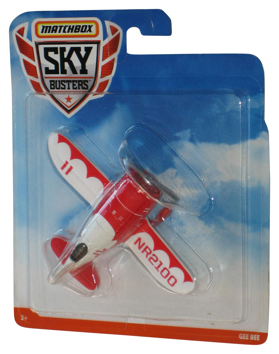 Matchbox Sky Busters (2018) Red & White Gee Bee NR2100 Aircraft Toy Plane