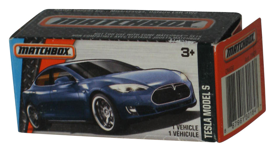 Matchbox Blue Tesla Model S (2016) Power Grabs Box Toy Car 24/125