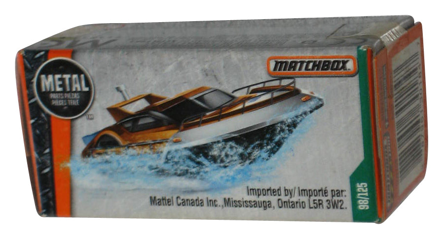 Matchbox Hydro Cruiser (2016) Metallic Brown Power Grabs Box Toy Boat 98/125