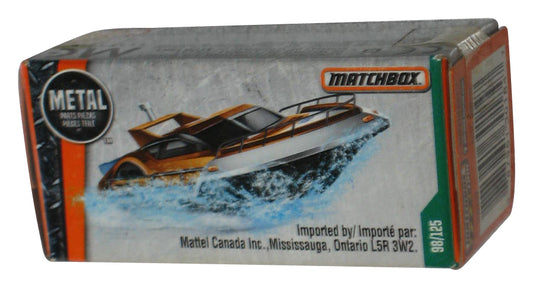 Matchbox Hydro Cruiser (2016) Metallic Brown Power Grabs Box Toy Boat 98/125