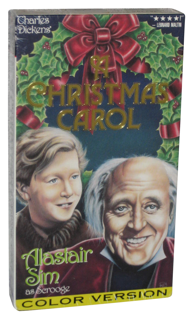 Charles Dickens A Christmas Carol Alastair Sim As Scrooge (1994) Color Version VHS Tape