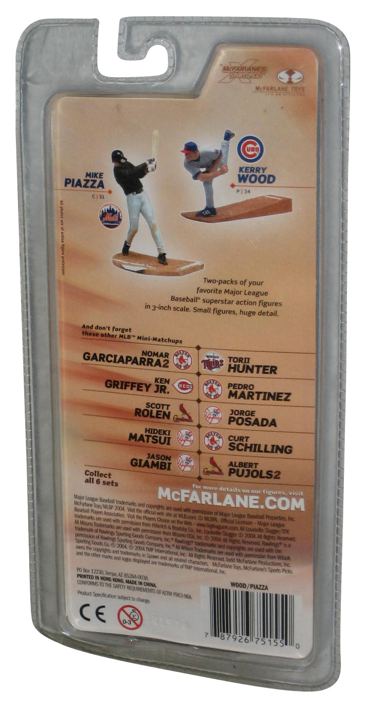 MLB Baseball Kerry Wood & Mike Piazza Cubs (2004) McFarlane Sportspicks 3-Inch Figure 2-Pack