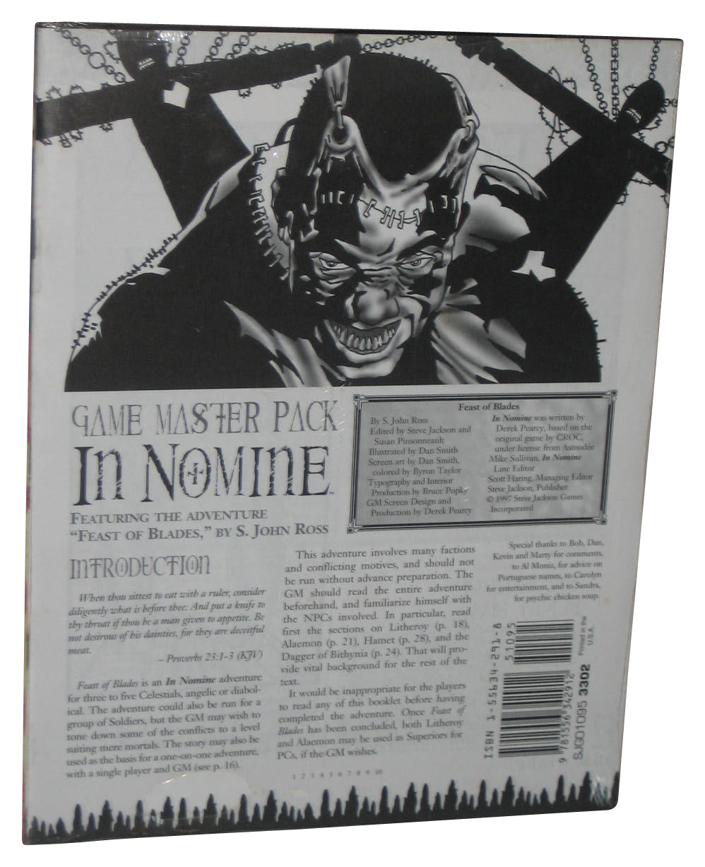 In Nomine RPG Game Steve Jackson Games Master Pack Paperback Book