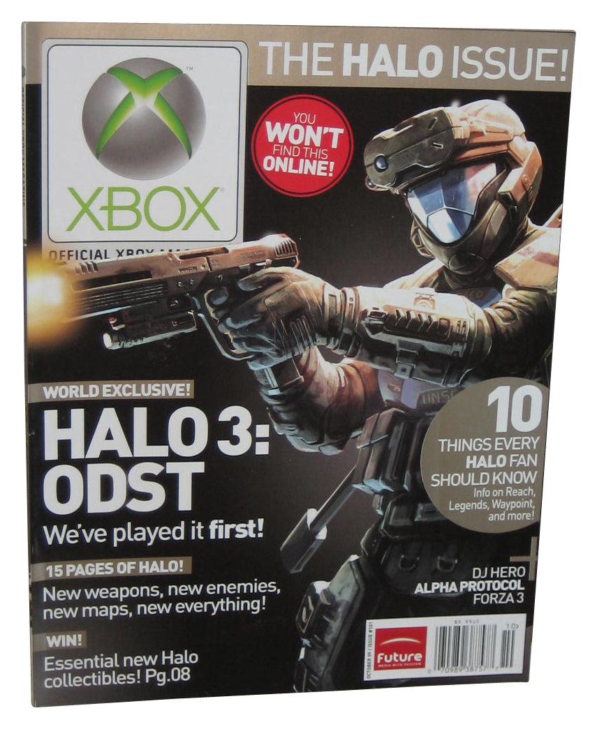 Xbox October 2009 Official Magazine Book Issue #101 - (Halo 3 ODST Cover)