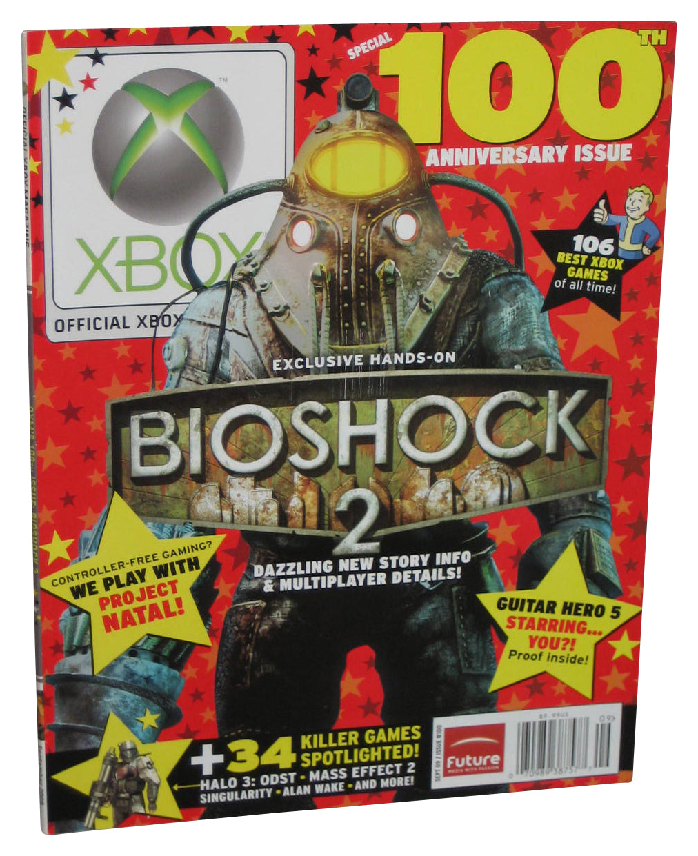 Xbox September 2009 Official Magazine Book Issue #100 - (Bioshock 2 Cover)