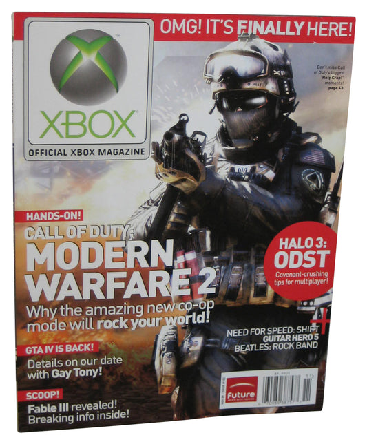 Xbox November 2009 Official Magazine Book Issue #102 - (Call of Duty Modern Warfare 2 Cover)