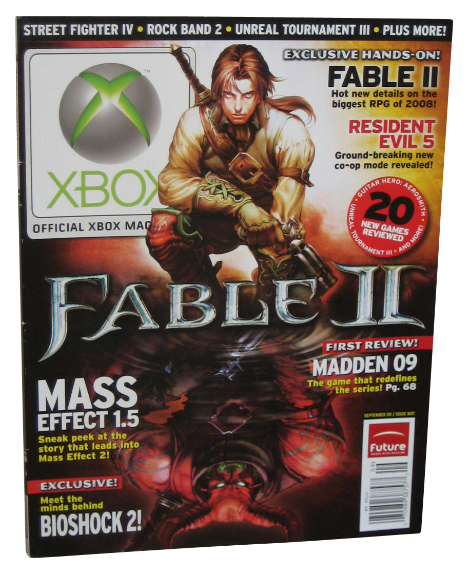 Xbox September 2008 Official Magazine Book Issue #87 - (Fable II Cover)