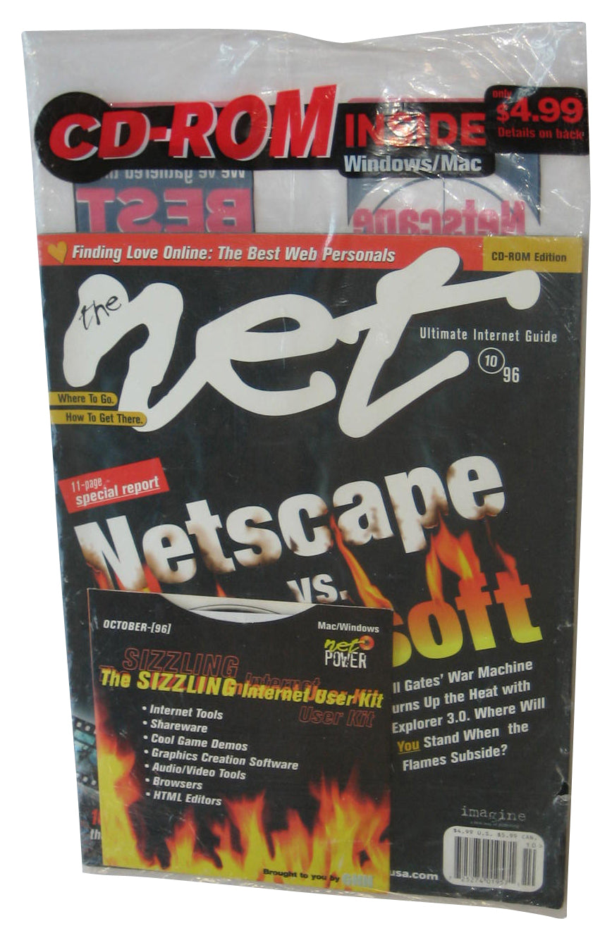 The Net Ultimate Internet Guide #10 (1996) Magazine Book w/ Mac Windows CD