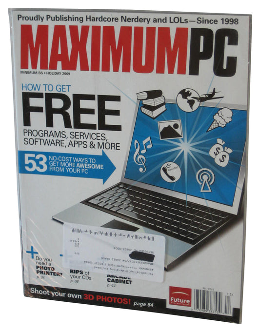 Maximum PC Holiday 2009 Magazine Book Sealed w/ Mini Book