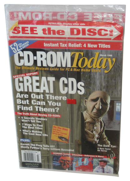 CD-Rom Today March 1996 Sealed PC & Mac Magazine Book w/ CD - (Dark Eye Cover)