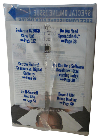 Mac Home Journal March 1996 Sealed Magazine Book w/ Compuserve Disk CD