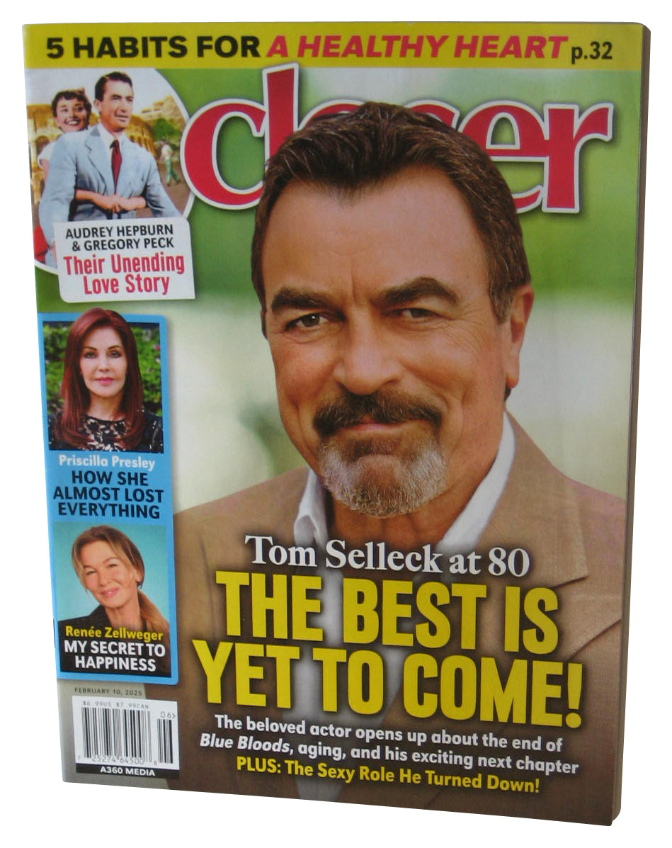 Closer February 10 2025 Magazine Book - (Tom Selleck Cover)