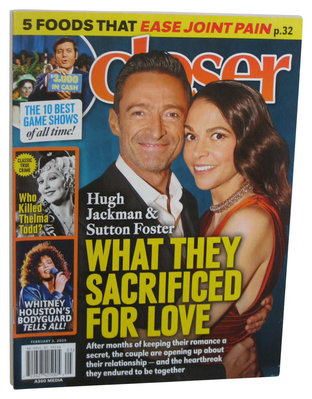 Closer February 3 2025 Magazine Book - (Hugh Jackman & Sutton Foster Cover)