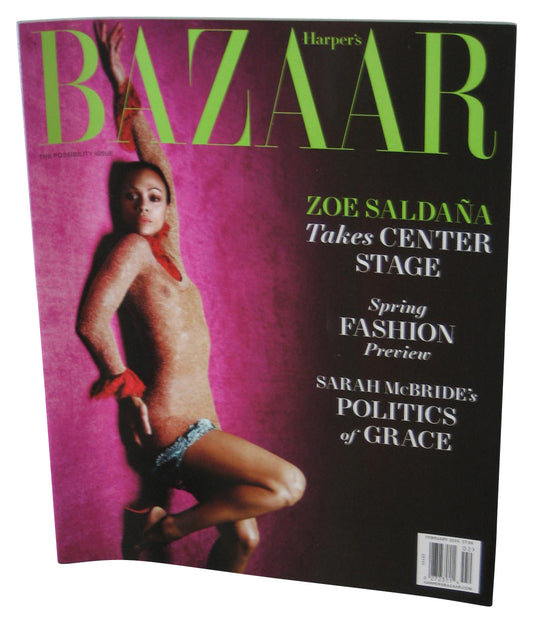 Harper’s Bazaar (2025) Magazine Book - (Zoe Saldana Cover)