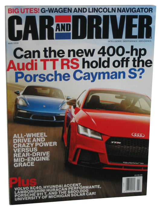 Car and Driver March 2018 Magazine Book Vol. 63 No. 9
