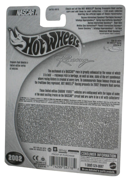 Hot Wheels Racing Treasure Hunt (2002) Cabbin Fever Red & Blue Toy - (Daytona International Speedway)