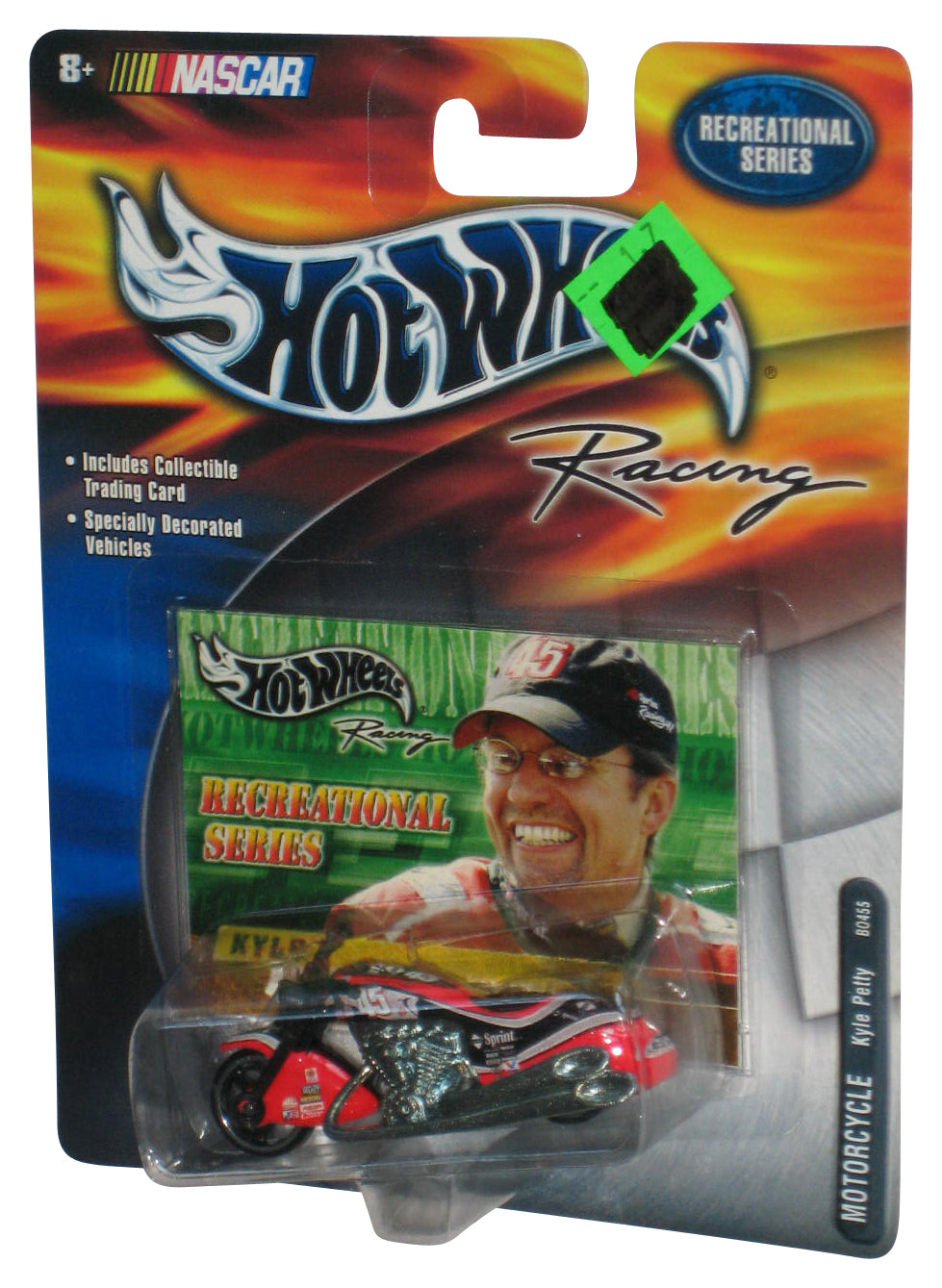 Hot Wheels Nascar Recreational Series (2000) Kyle Petty Red Motorcycle Bike Toy