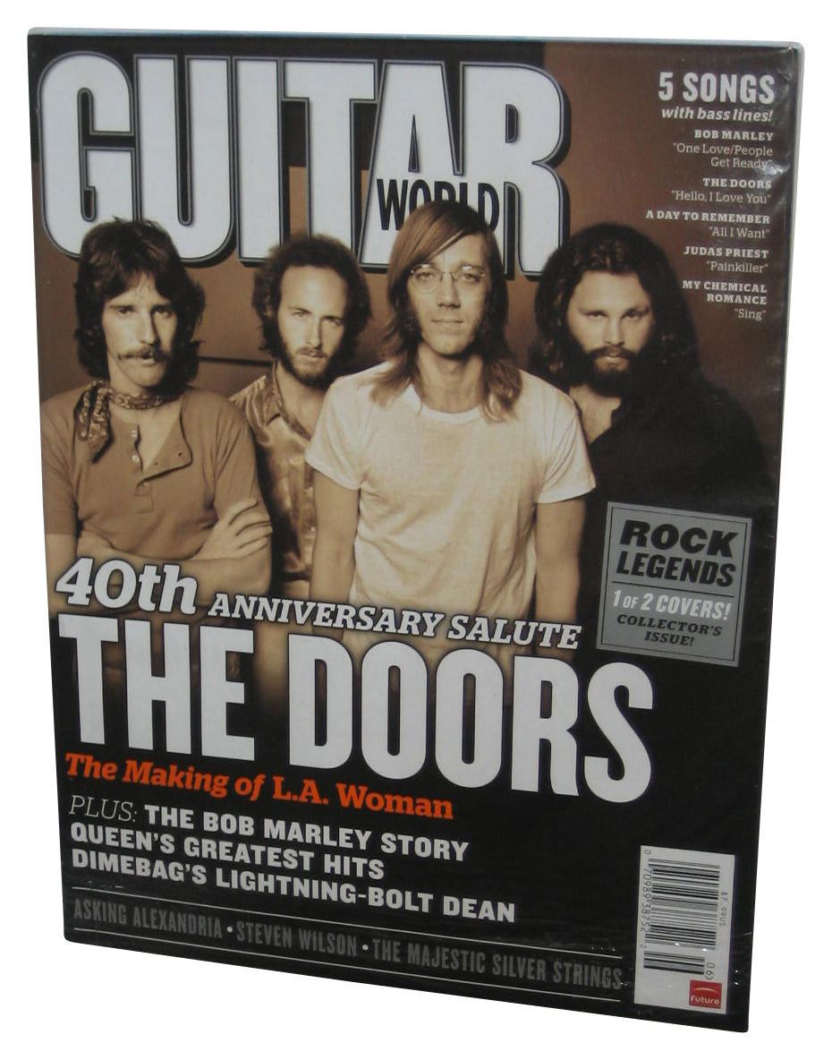Guitar World June 2011 Magazine Book w/ CD - (40th Salute The Doors Cover)