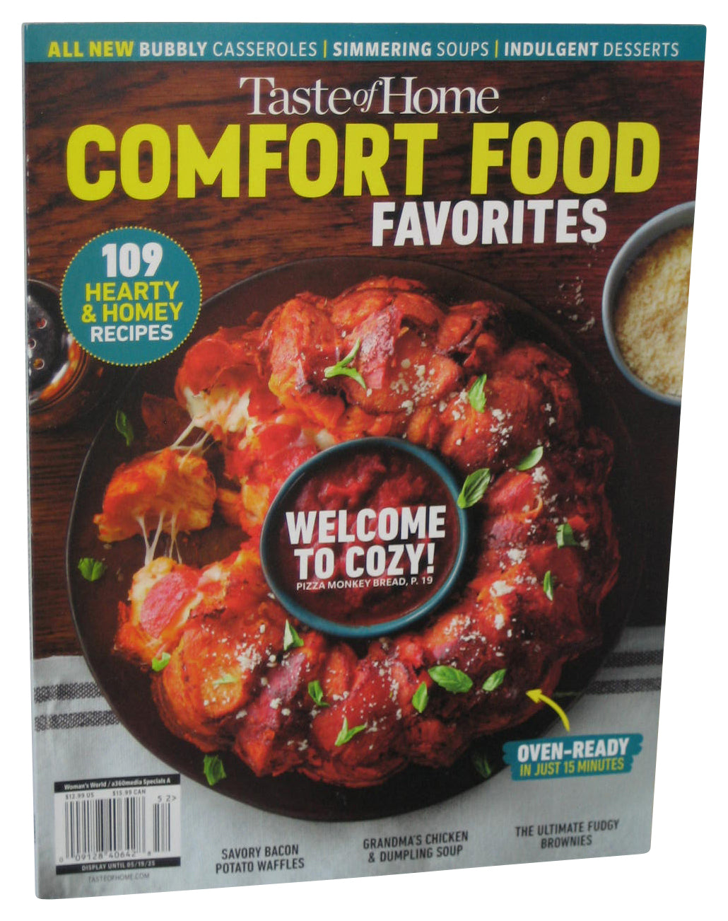 Taste of Home Comfort Food Favorites 2025 Magazine Book - (109 Hearty & Homey Recipes)