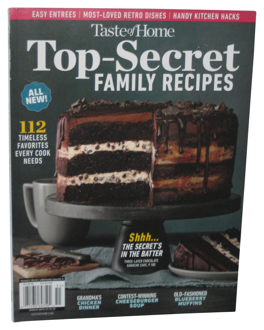 Taste of Home Top-Secret Family Recipes 2025 Magazine Book - (112 Timeless Favorites Every Cook Needs)