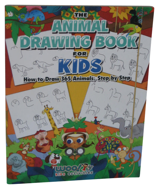 The Animal Drawing Book For Kids (2021) Paperback Book - (How To Draw 365 Animals Step by Step)