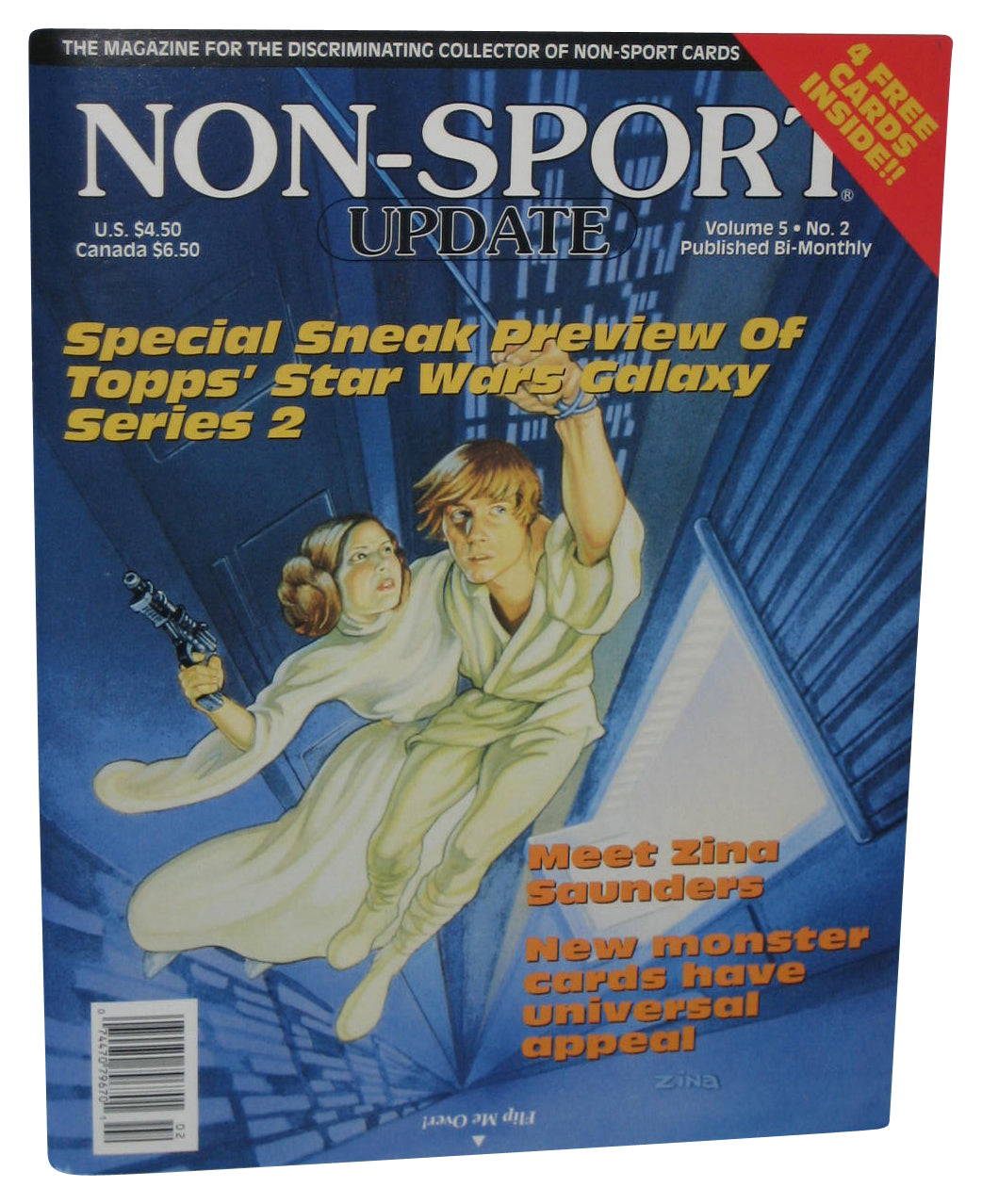 Non-Sport Update Vol. 5 No. 2 Magazine Book w/ Cards - (Star Wars Cover)