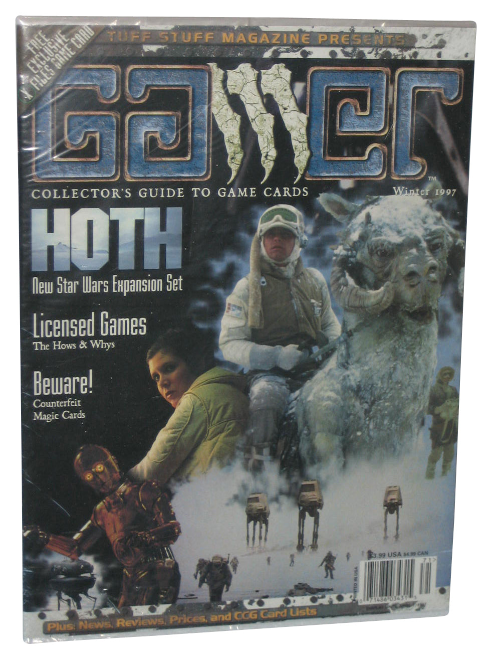 Gamer Collector's Guide To Game Cards Winter 1997 Magazine Book w/ Free Exclusive X-Files Game Card