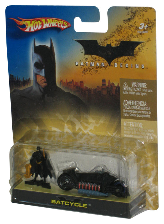 Hot Wheels Batman Begins (2005) Mini Figure & Batcycle 2-Pack