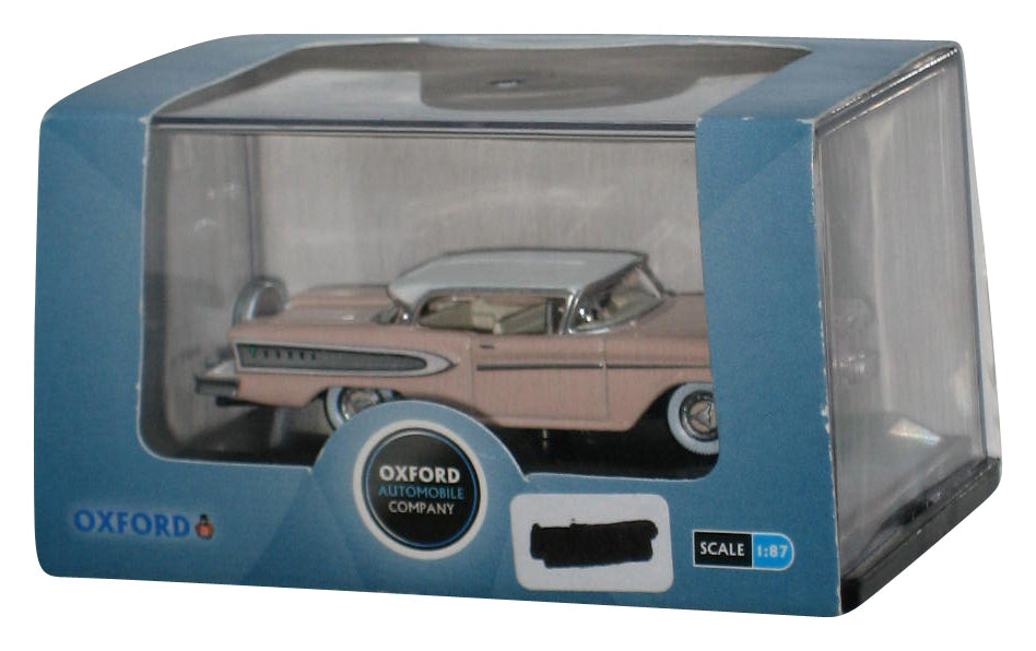 Oxford Automobile Company Chalk Pink 1958 Edsel Citation 1:87 Scale Mini Toy Car