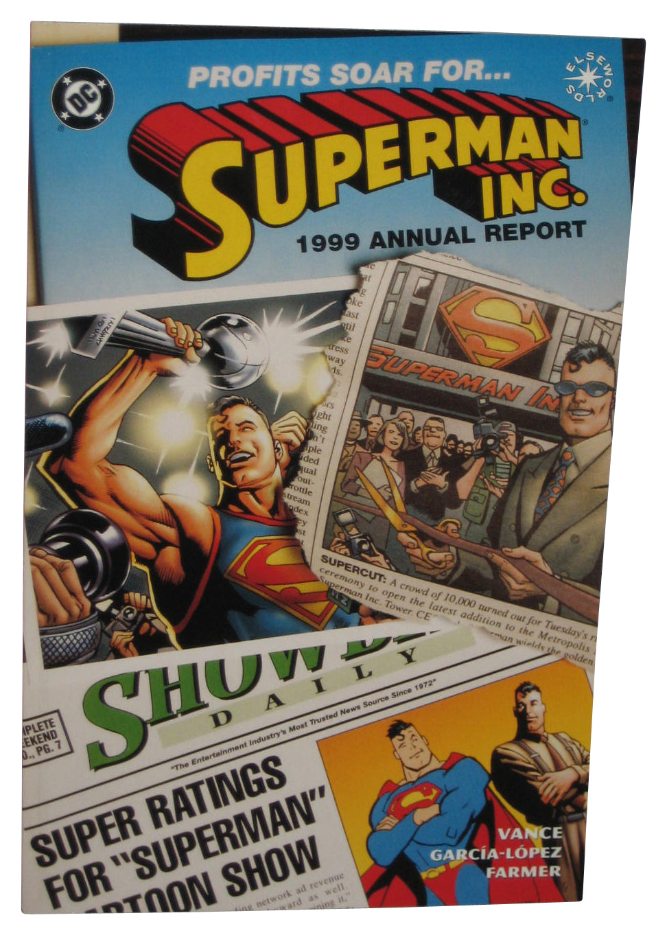 DC Comics Superman Inc. 1999 Annual Report Paperback Book