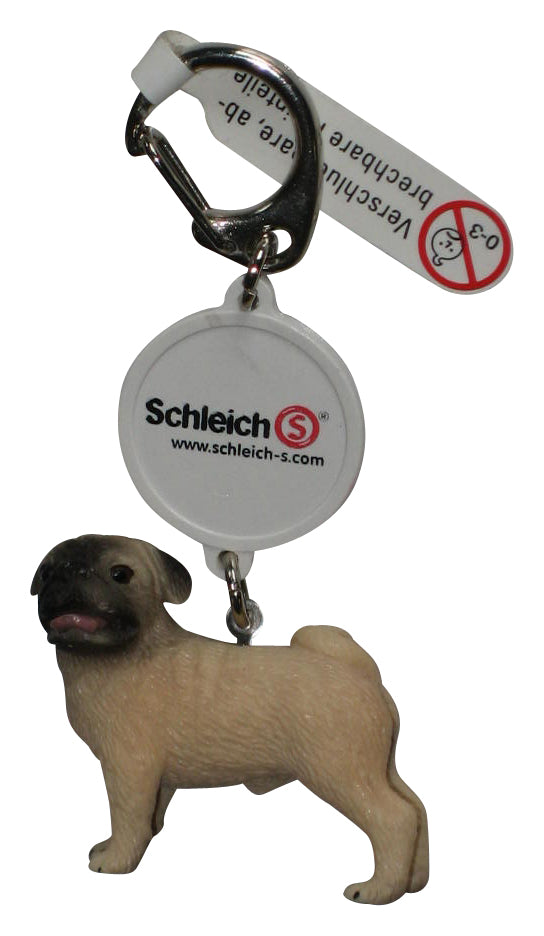 Schleich S Dog Pug Keychain - (New York Javits '11 International Toy Fair Exclusive)