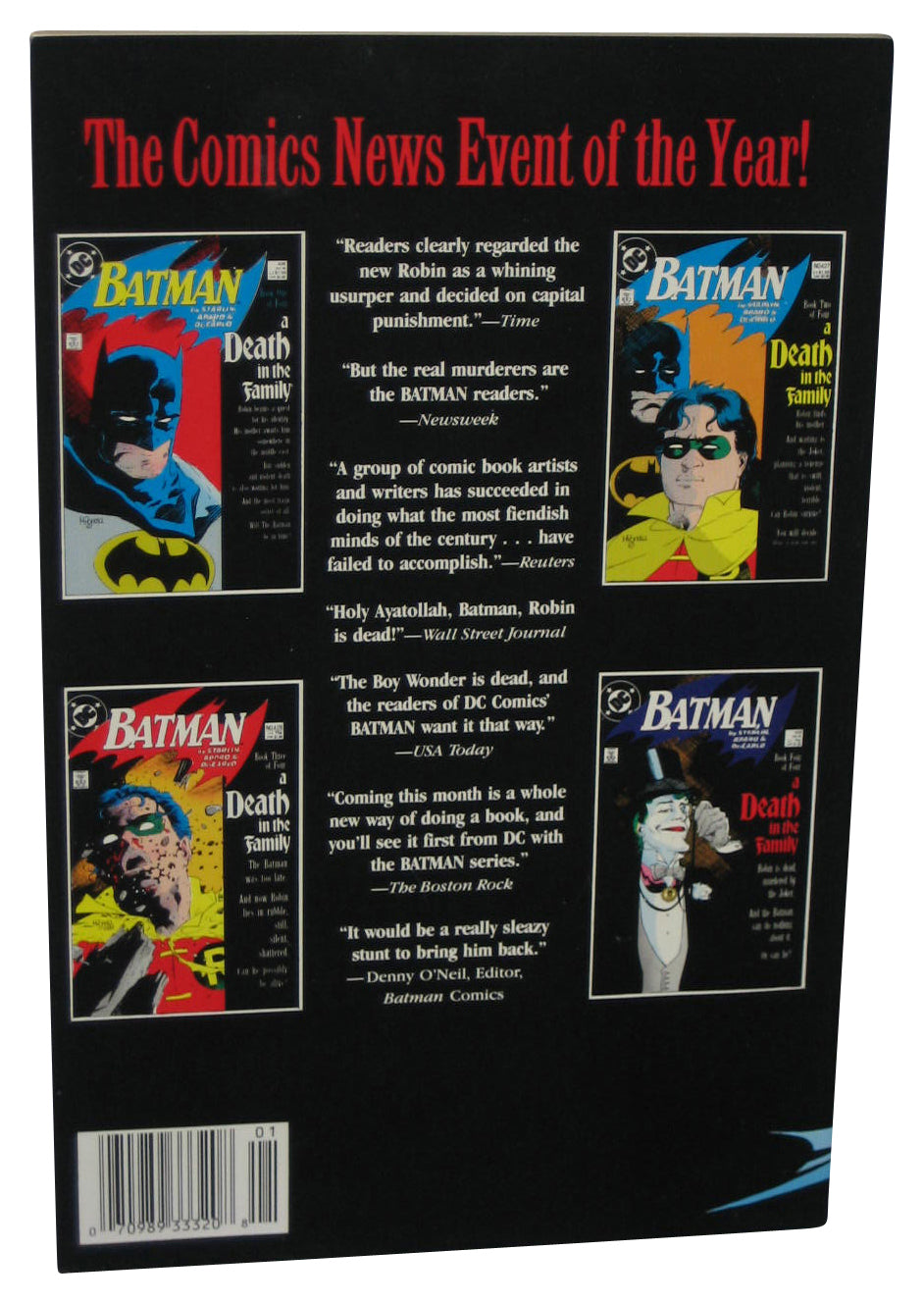 DC Comics Batman A Death In The Family (1989) Paperback Book
