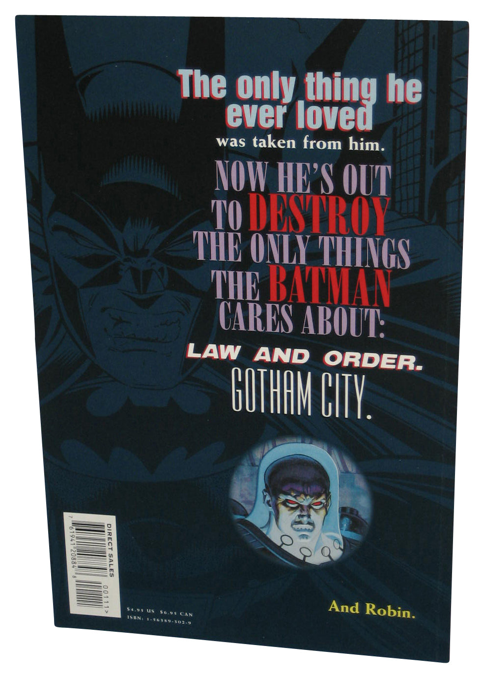 DC Comics Batman Mr. Freeze (1997) Paperback Book
